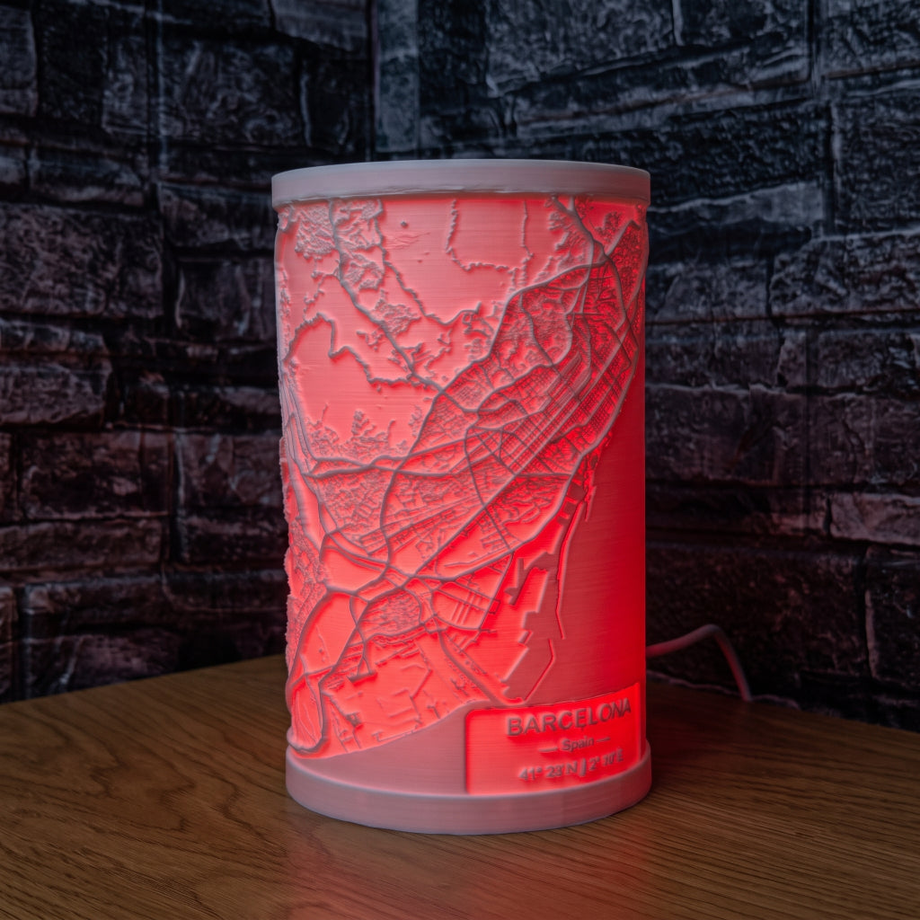 Hărți Urbane Iluminate 3D LED